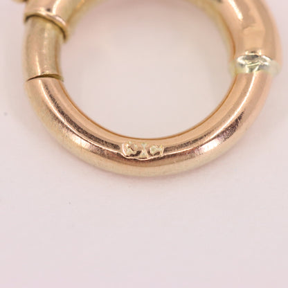Vintage 9ct Hallmarked Yellow Gold Albert T Bar Chain 4.5 Inch Extender Pendant
