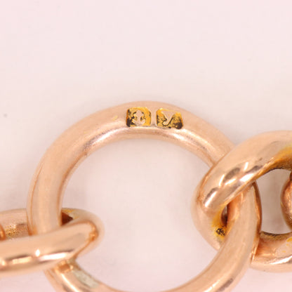 Vintage 9ct Hallmarked Yellow Gold Albert T Bar Chain 4.5 Inch Extender Pendant