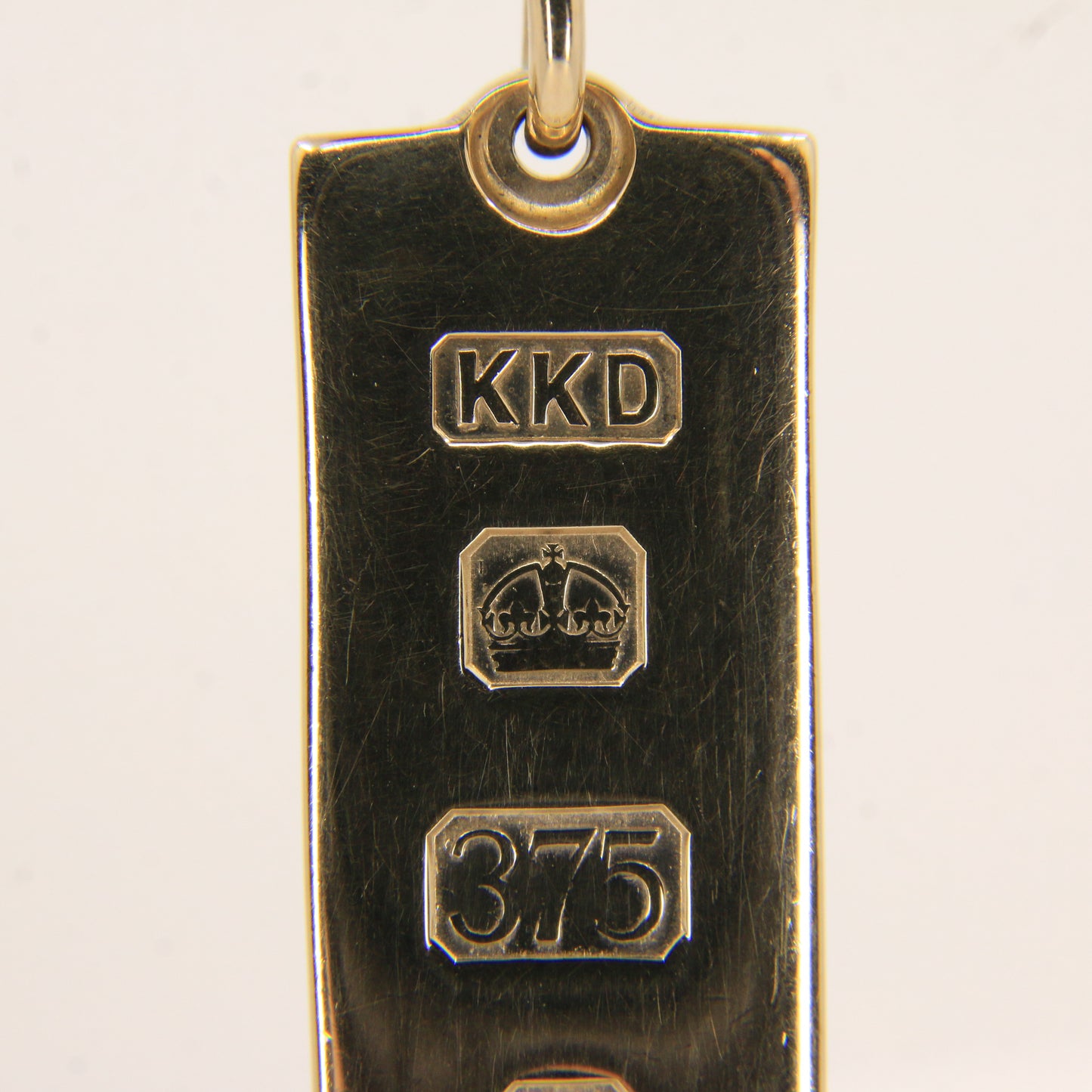 Vintage 9ct Hallmarked Gold Ingot Pendant Heavy Solid Gold London 1977 Gift