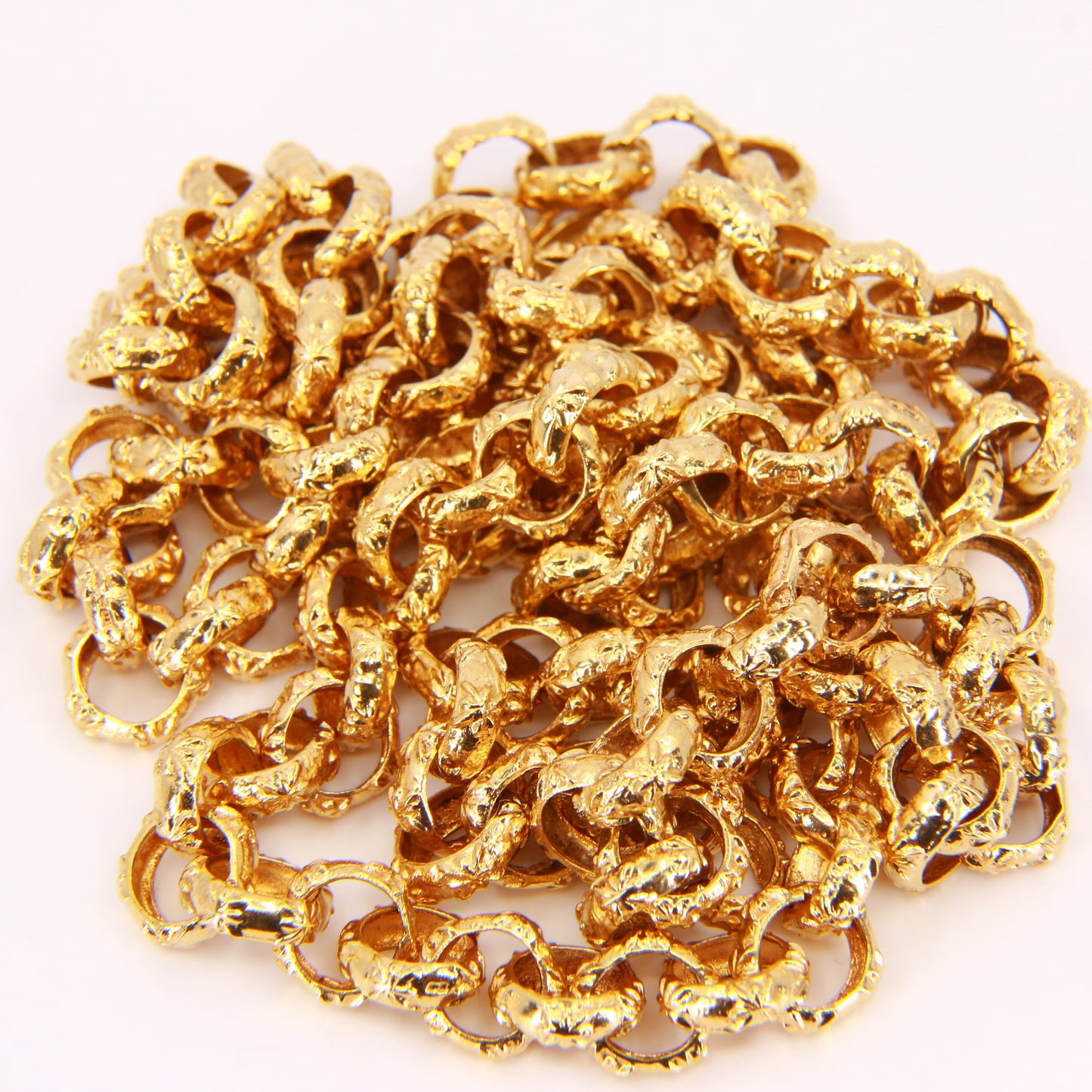 Large Vintage 9ct Belcher Chain Necklace 9 Carat Hallmarked 1975 Yellow Gold