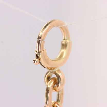 Vintage 9ct Hallmarked Yellow Gold Albert T Bar Chain 4.5 Inch Extender Pendant