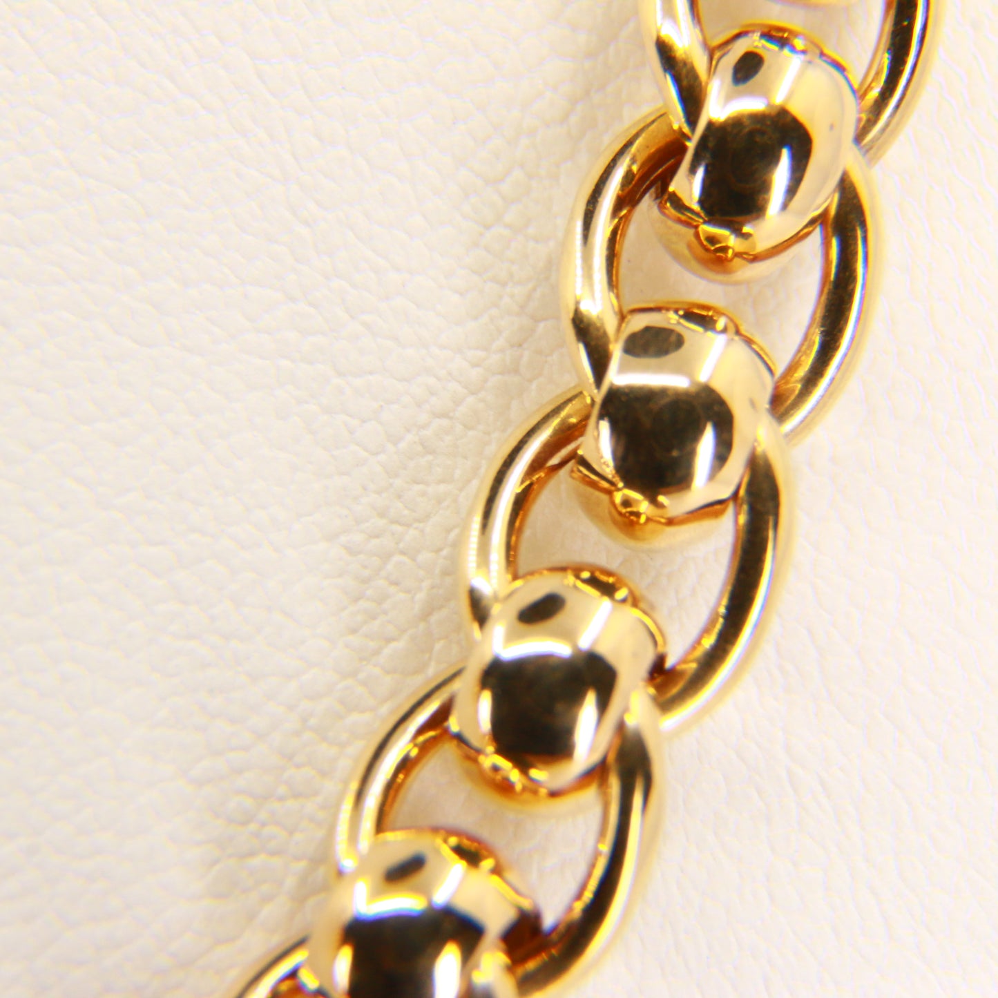 Vintage Heavy Gold Necklace Yellow Gold Chain Link Hallmarked Necklace