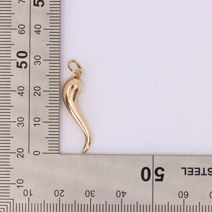Vintage 9ct Hallmarked Gold Horn Of Plenty Pendant Lucky Talisman Charm