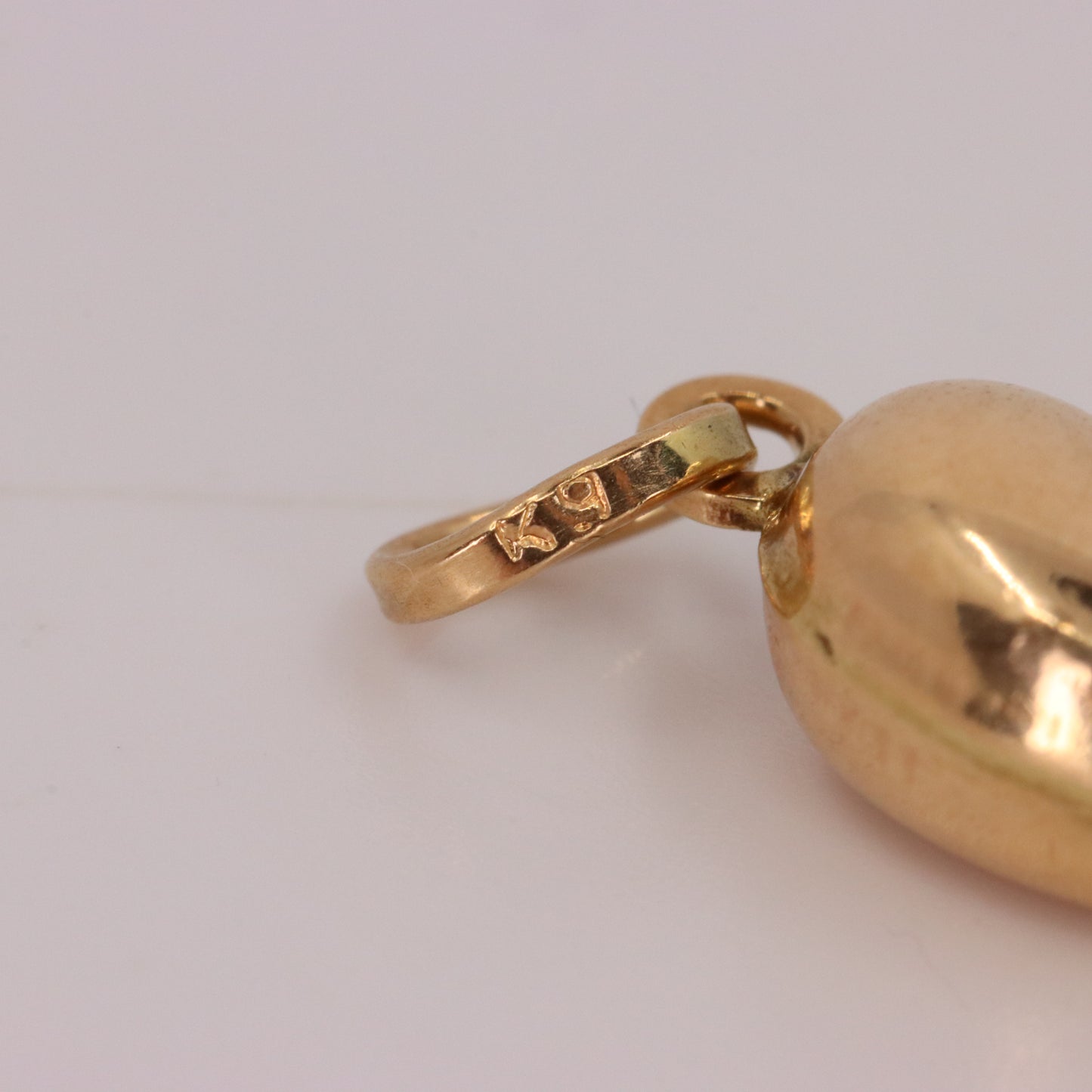 Vintage 9ct Hallmarked Gold Horn Of Plenty Pendant Lucky Talisman Charm