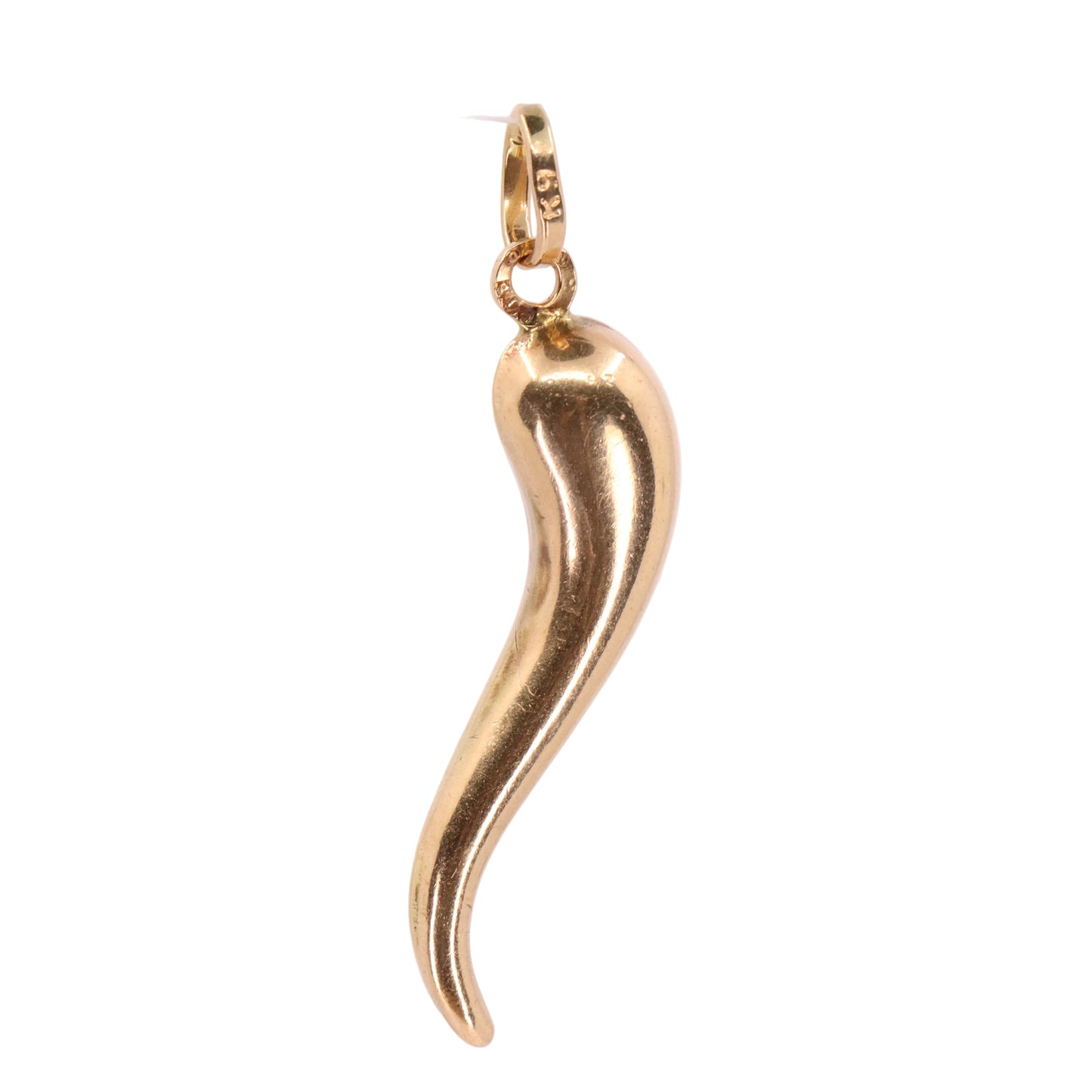 Vintage 9ct Hallmarked Gold Horn Of Plenty Pendant Lucky Talisman Charm