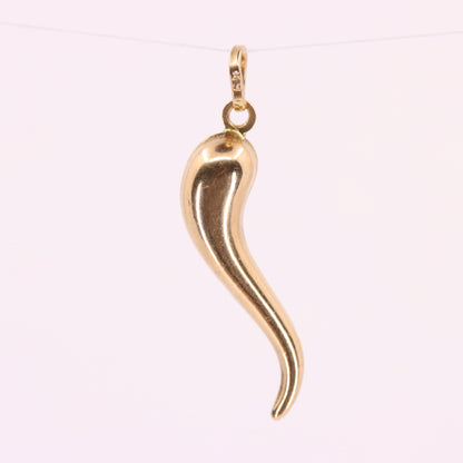 Vintage 9ct Hallmarked Gold Horn Of Plenty Pendant Lucky Talisman Charm