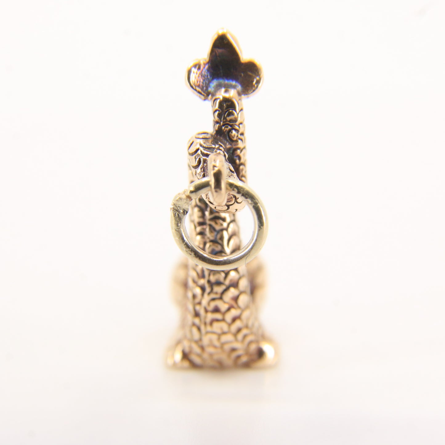 Vintage 9ct Hallmarked Gold Sea Serpent Dolphin Fish Charm Pendant Gift