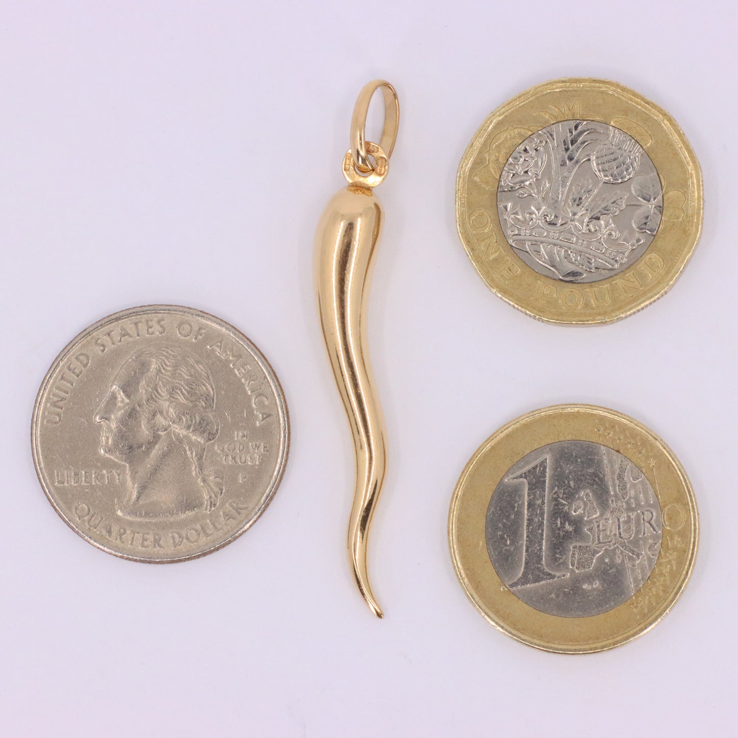 Vintage 9ct Hallmarked Gold Horn Of Plenty Lucky Talisman Pendant Charm Gift