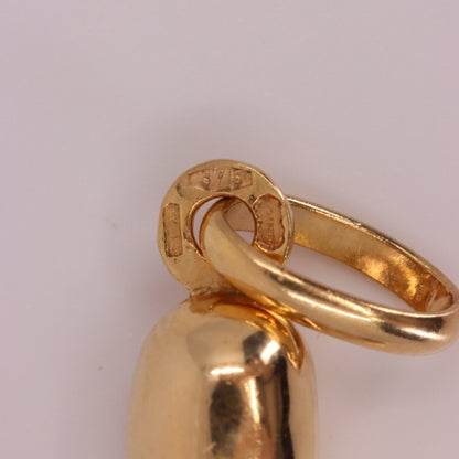 Vintage 9ct Hallmarked Gold Horn Of Plenty Lucky Talisman Pendant Charm Gift