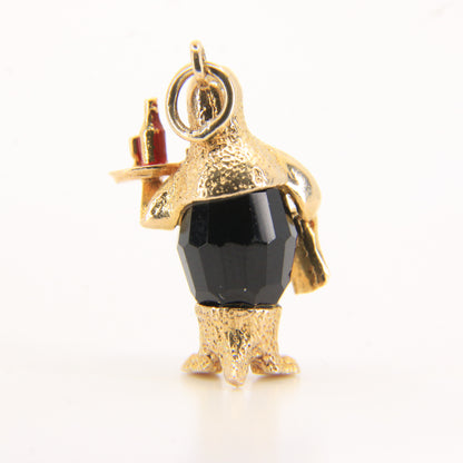 Vintage 9ct Hallmarked Gold Penguin Butler Charm Pendant Animal Themed Gift