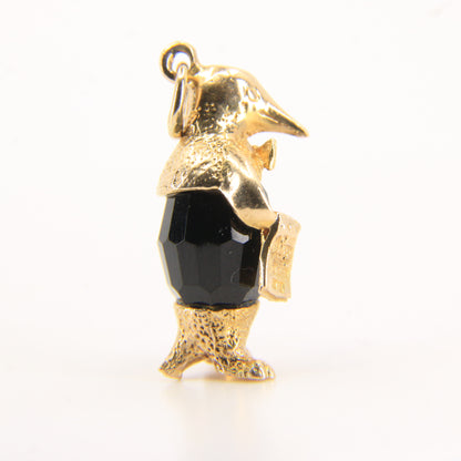 Vintage 9ct Hallmarked Gold Penguin Butler Charm Pendant Animal Themed Gift