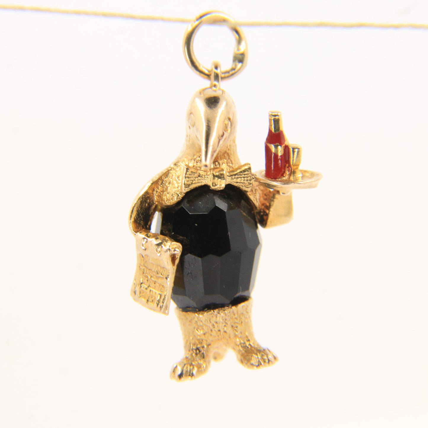 Vintage 9ct Hallmarked Gold Penguin Butler Charm Pendant Animal Themed Gift