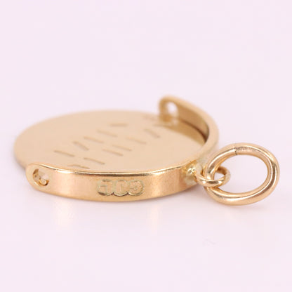 Vintage 9ct Hallmarked Jensen Happy Birthday Secret Message Spinner Charm Gift