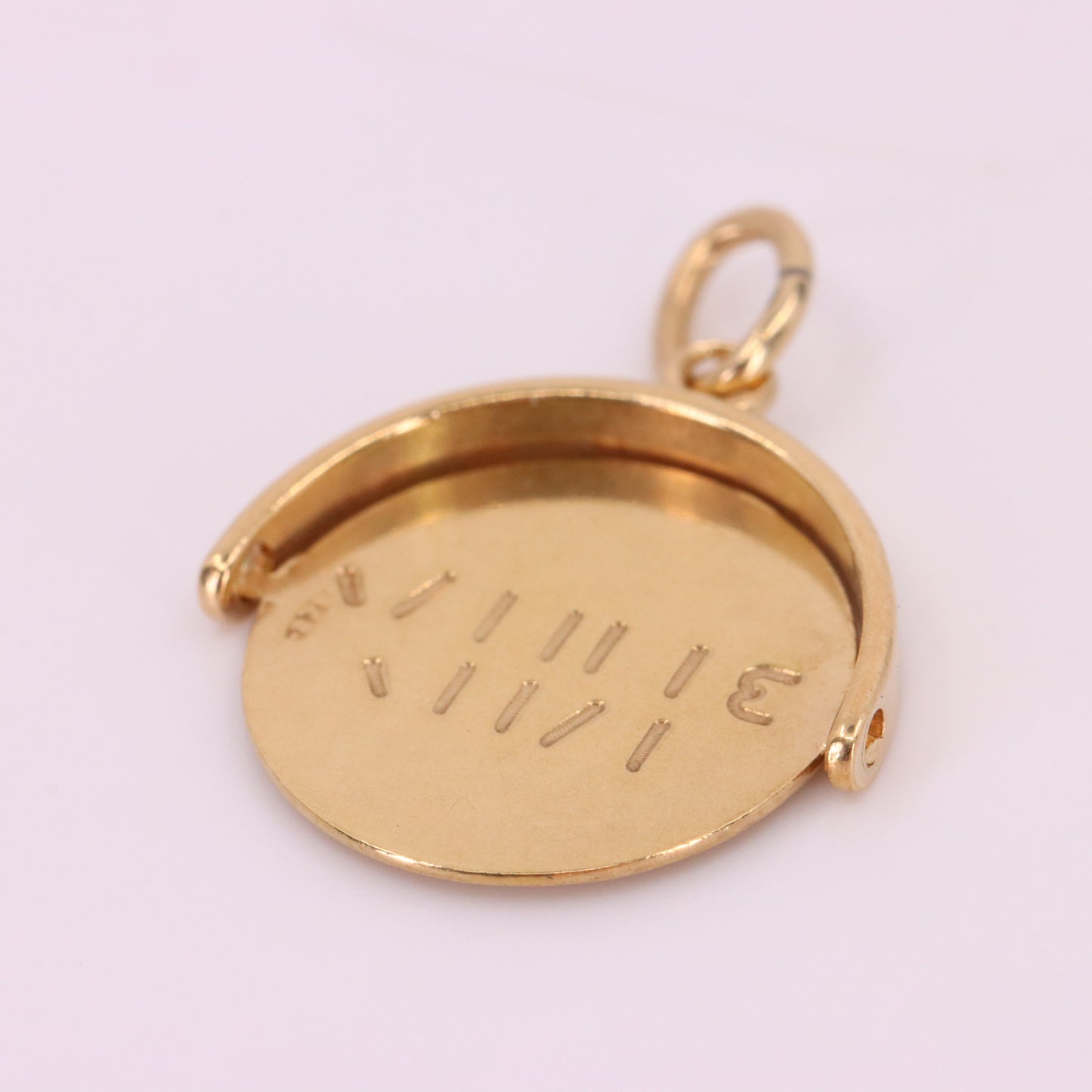 Vintage 9ct Hallmarked Jensen Happy Birthday Secret Message Spinner Charm Gift