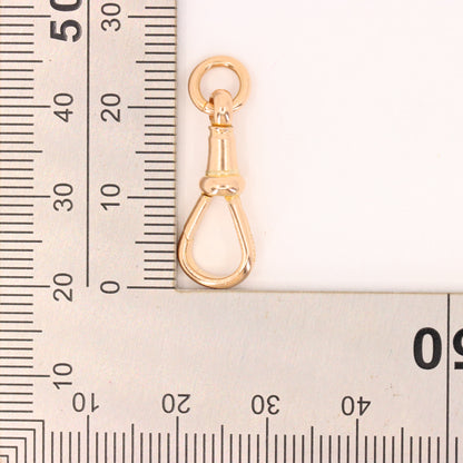 Antique 9ct Yellow Gold Albert Dog Clip Clasp Charm Holder Jewellery Finding