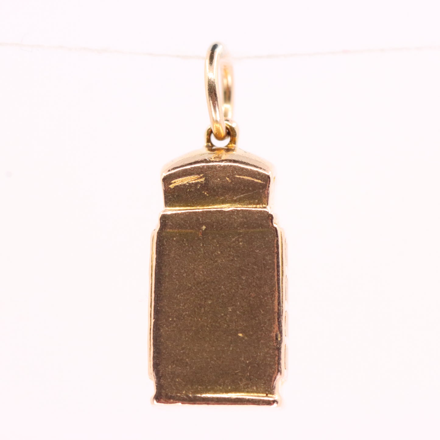 Vintage 9ct Hallmarked Gold Opening Telephone Box Charm British Travel Pendant