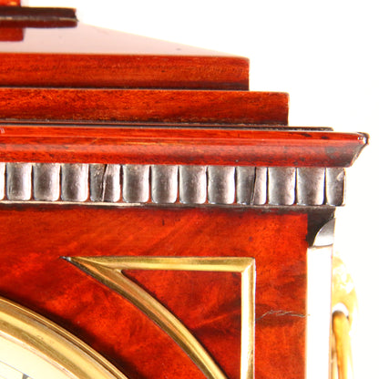 Richard Webster London Antique Regency Mahogany Bracket Clock Chime Repeat