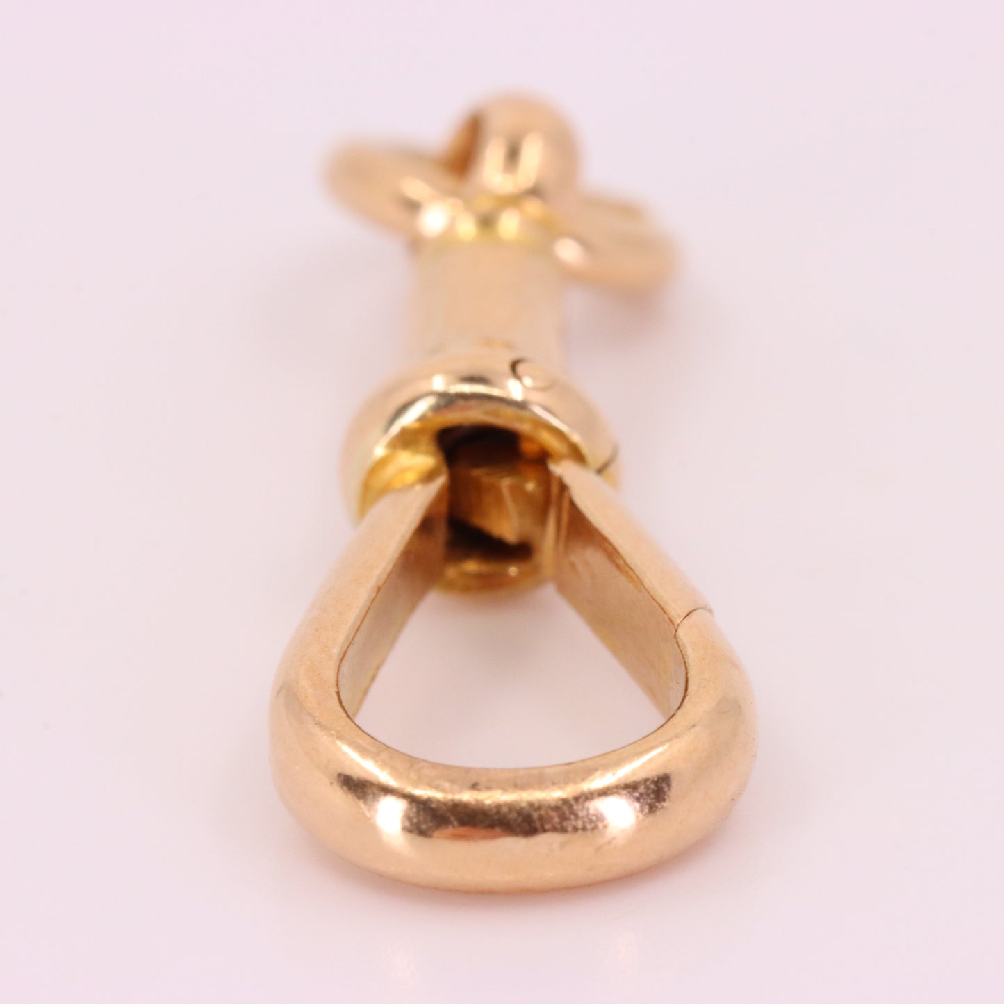 Antique 9ct Yellow Gold Albert Dog Clip Clasp Charm Holder Jewellery Finding