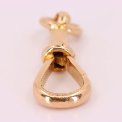 Antique 9ct Yellow Gold Albert Dog Clip Clasp Charm Holder Jewellery Finding