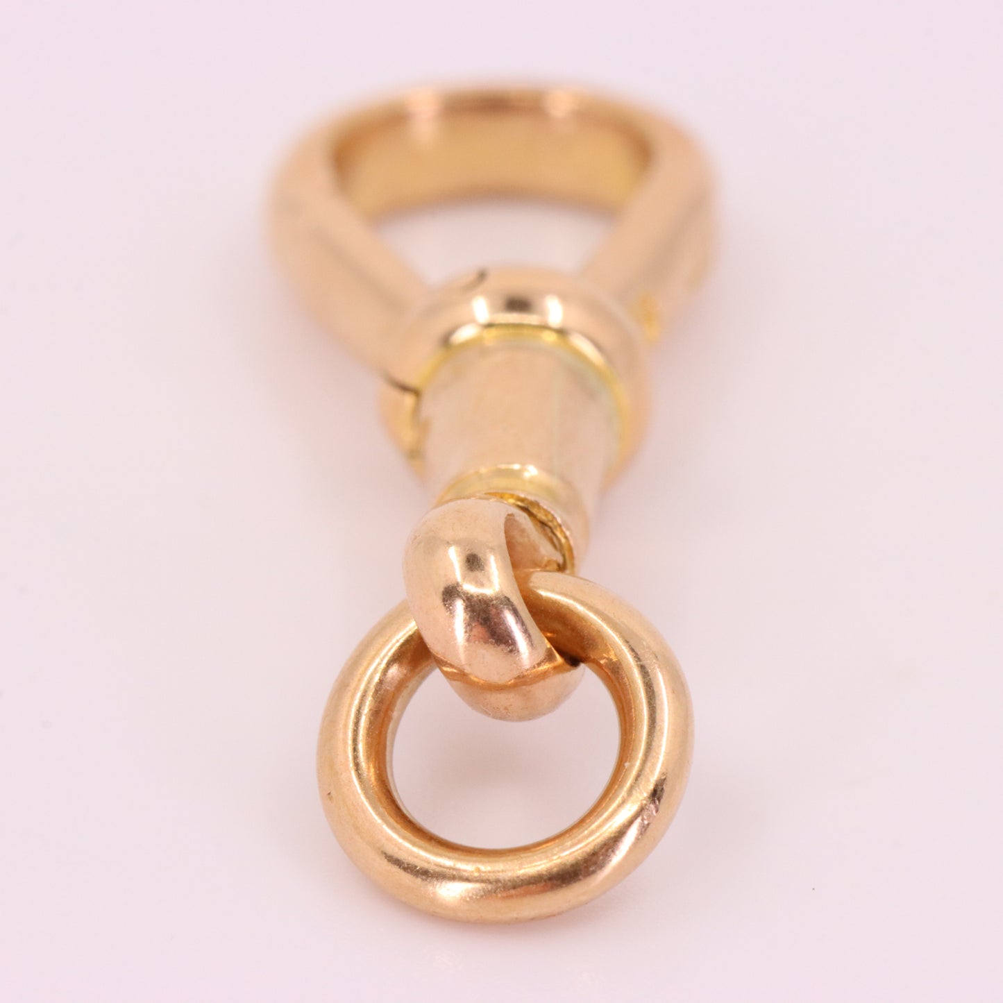 Antique 9ct Yellow Gold Albert Dog Clip Clasp Charm Holder Jewellery Finding