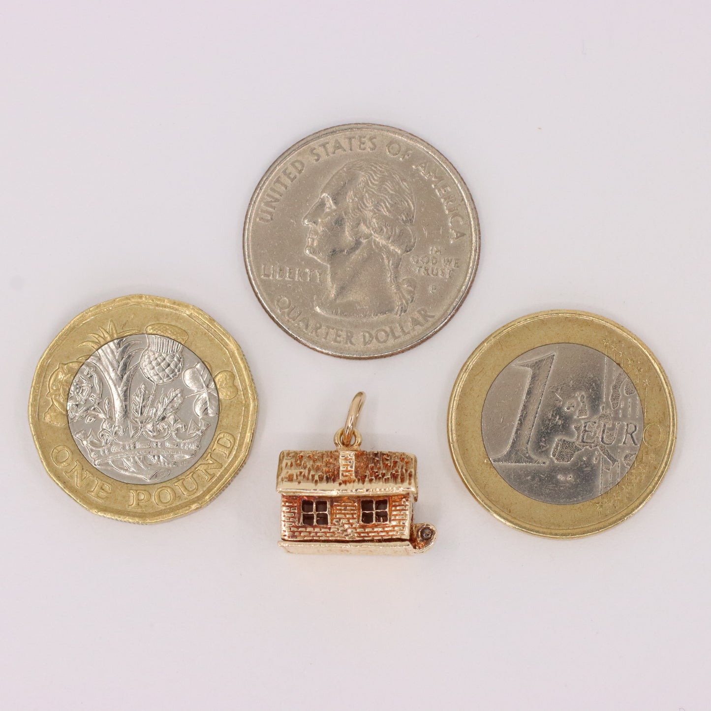 Vintage 9ct Hallmarked Gold Opening House Charm New Home Housewarming Pendant Gift
