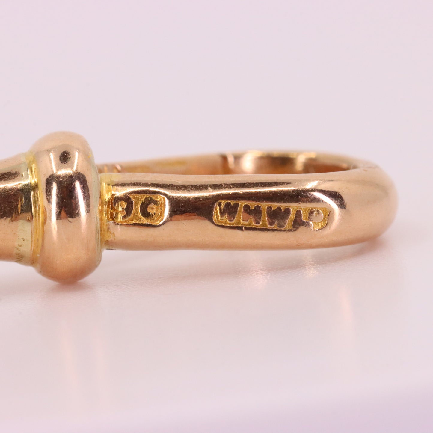 Antique 9ct Yellow Gold Albert Dog Clip Clasp Charm Holder Jewellery Finding