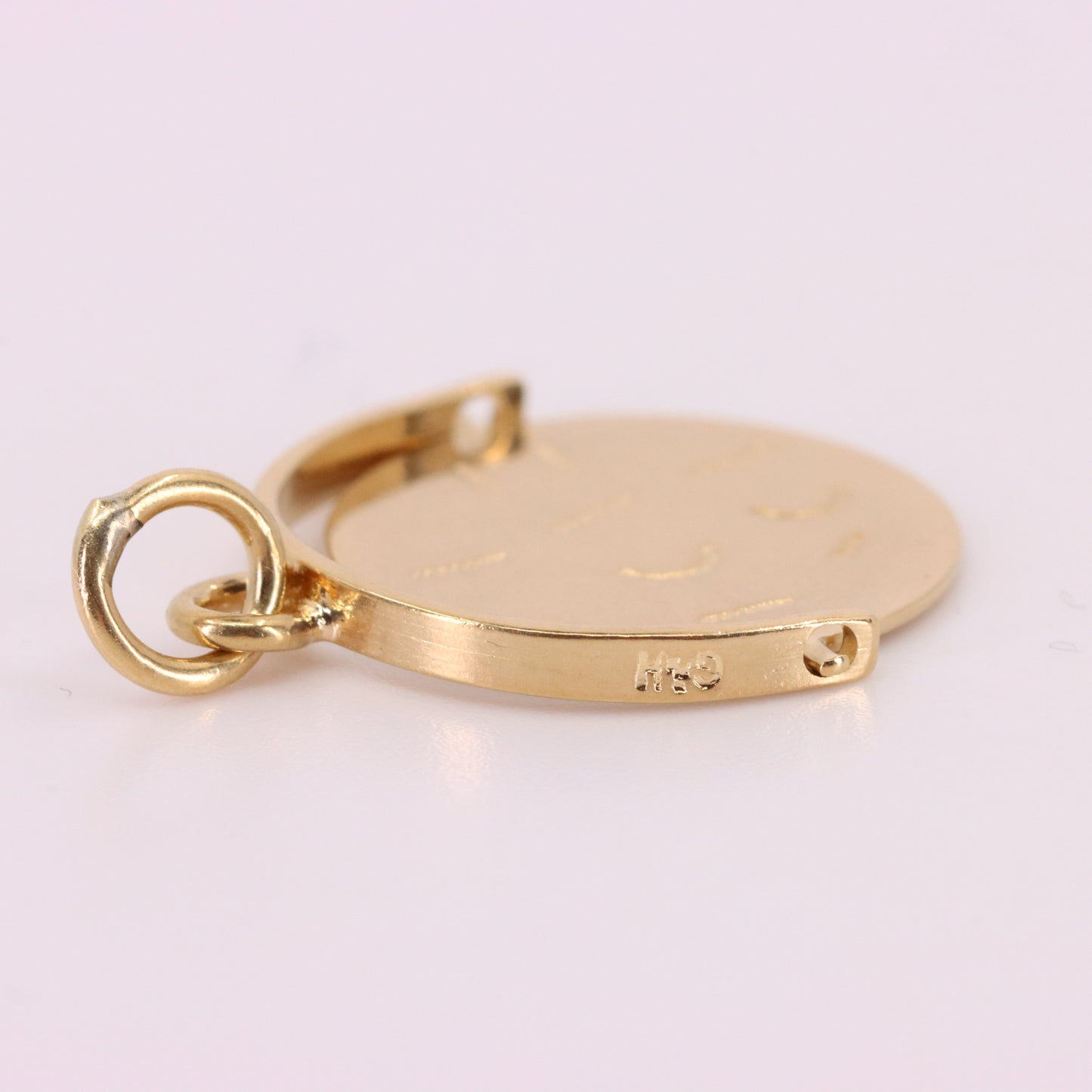 Vintage 9ct Hallmarked I Love You Secret Message Anniversary Spinner Charm Gift