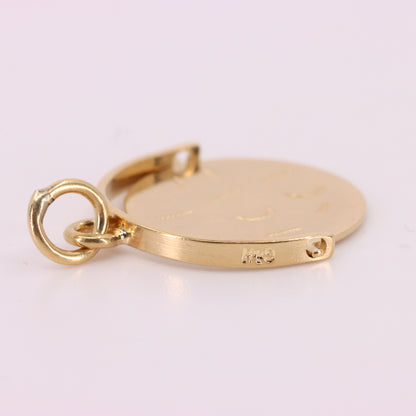 Vintage 9ct Hallmarked I Love You Secret Message Anniversary Spinner Charm Gift