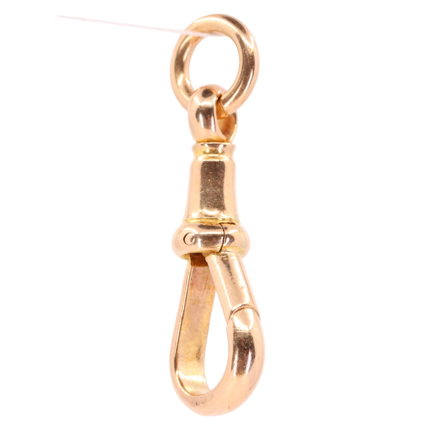 Antique 9ct Yellow Gold Albert Dog Clip Clasp Charm Holder Jewellery Finding