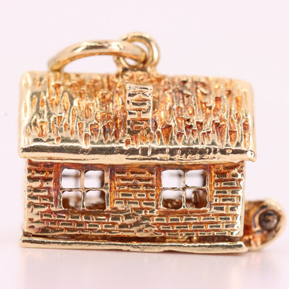 Vintage 9ct Hallmarked Gold Opening House Charm New Home Housewarming Pendant Gift