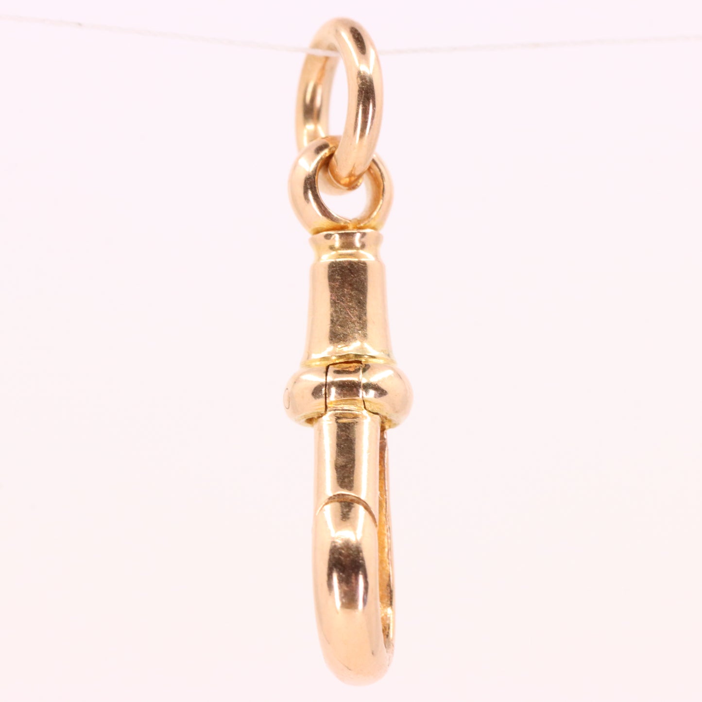 Antique 9ct Yellow Gold Albert Dog Clip Clasp Charm Holder Jewellery Finding