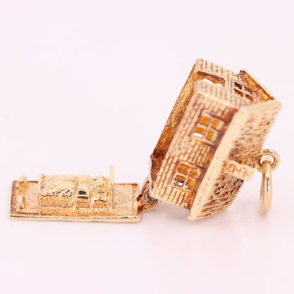 Vintage 9ct Hallmarked Gold Opening House Charm New Home Housewarming Pendant Gift