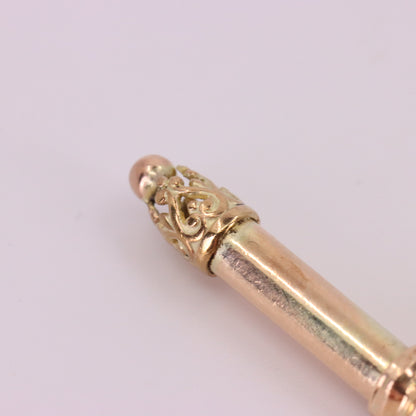 Antique 9ct Gold Albertina T Bar Pendant Charm Watch Chain Jewellery Finding