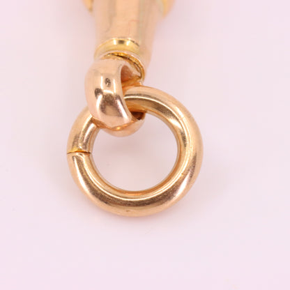 Antique 9ct Yellow Gold Albert Dog Clip Clasp Charm Holder Jewellery Finding