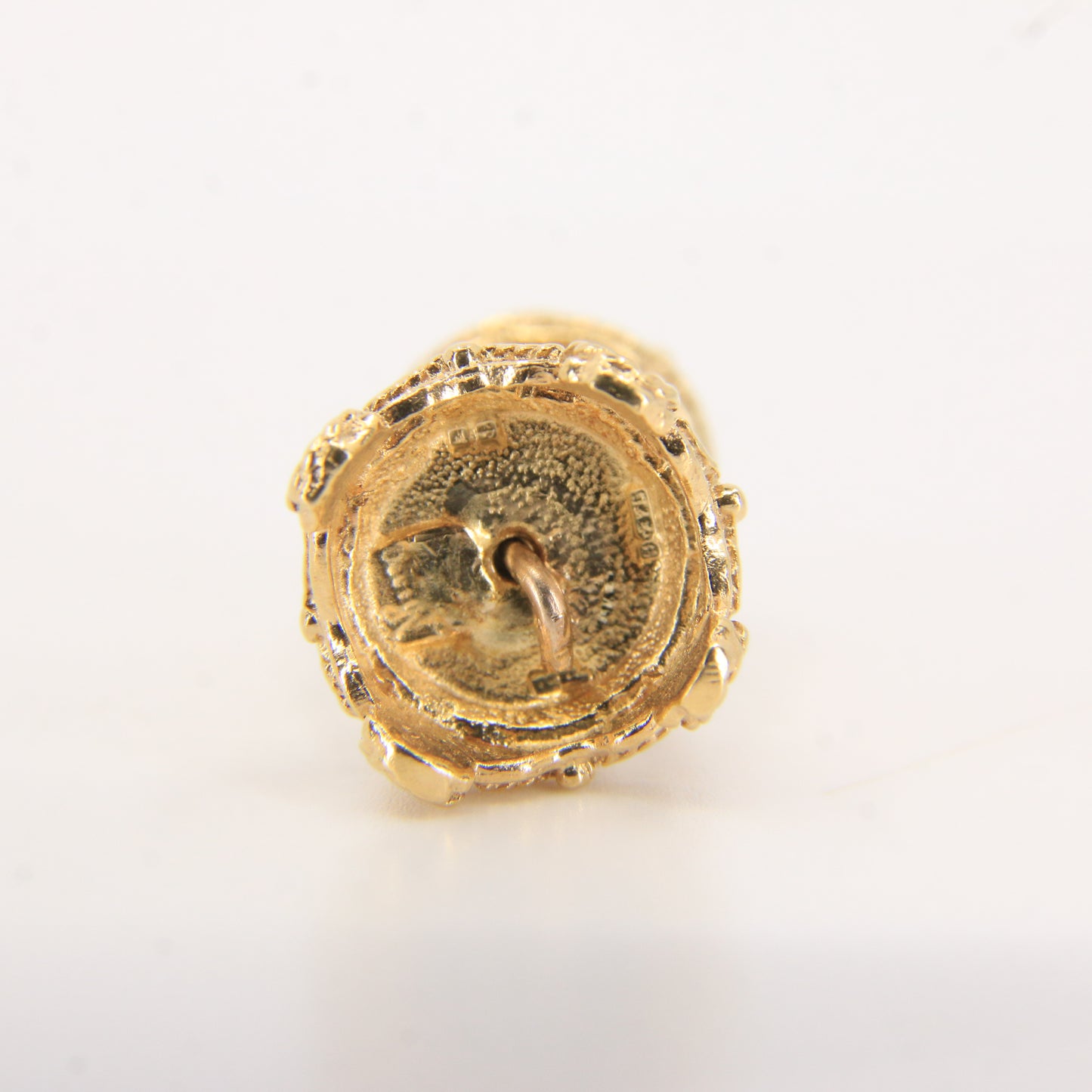 Vintage 9ct Hallmarked Gold Mantel Clock Charm Pendant Miniature Collectable Gift