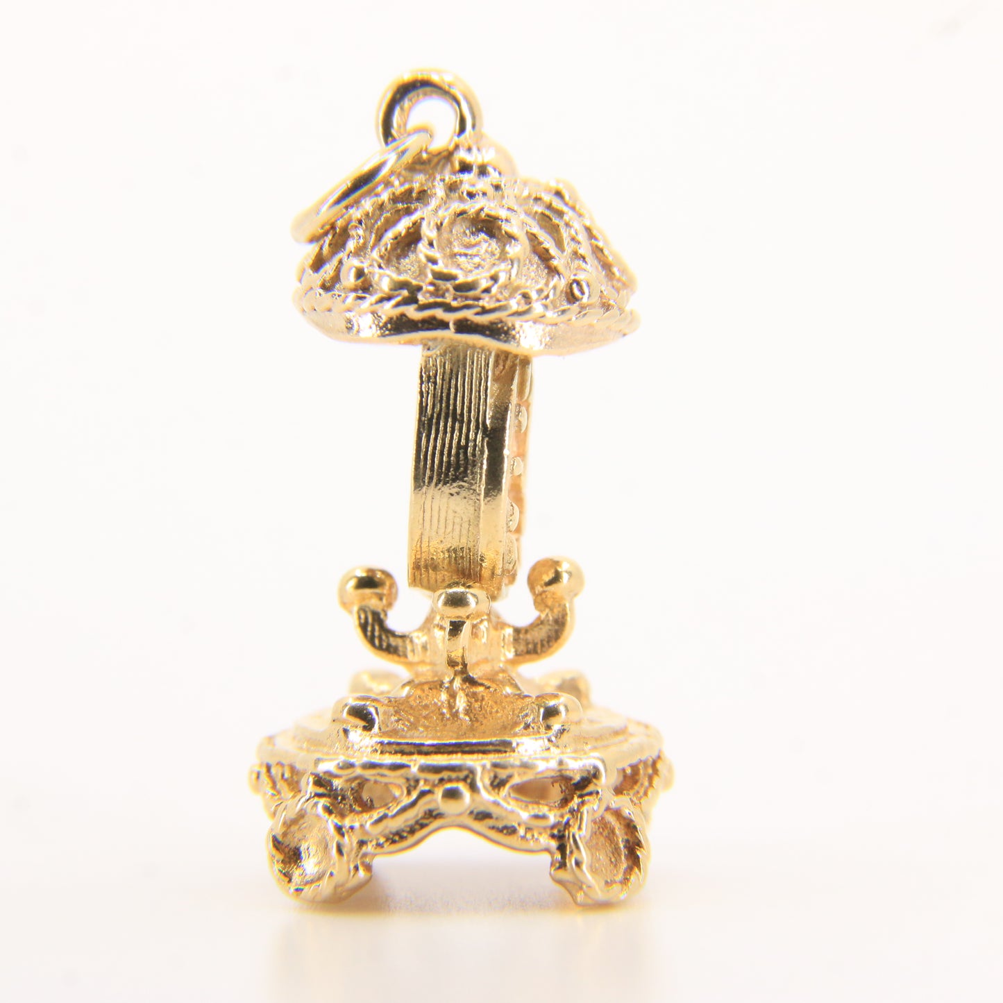 Vintage 9ct Hallmarked Gold Mantel Clock Charm Pendant Miniature Collectable Gift