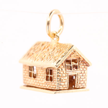 Vintage 9ct Hallmarked Gold Opening House Charm New Home Housewarming Pendant Gift