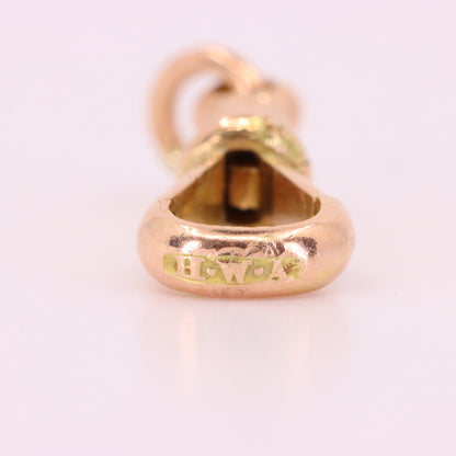 Antique 9k Rose Gold Albert Dog Clip Clasp Charm Pendant Holder Jewellery
