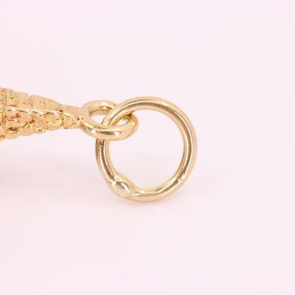 Vintage 9ct Hallmarked Gold Opening Church Wedding Charm Marriage Pendant Gift