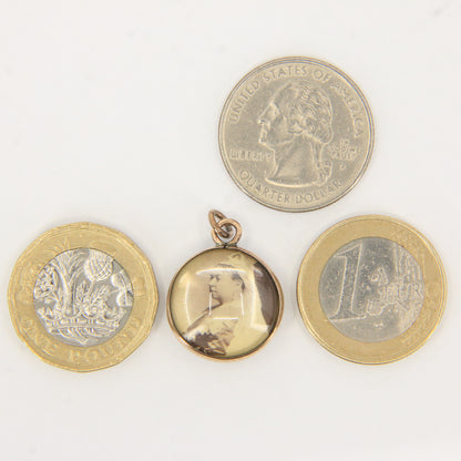 Antique 9ct Gold Queen Victoria Portrait Double Sided Pendant Charm