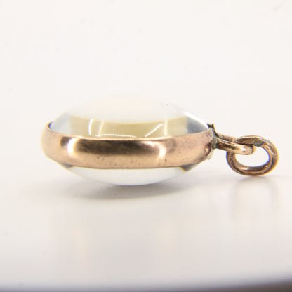 Antique 9ct Gold Queen Victoria Portrait Double Sided Pendant Charm