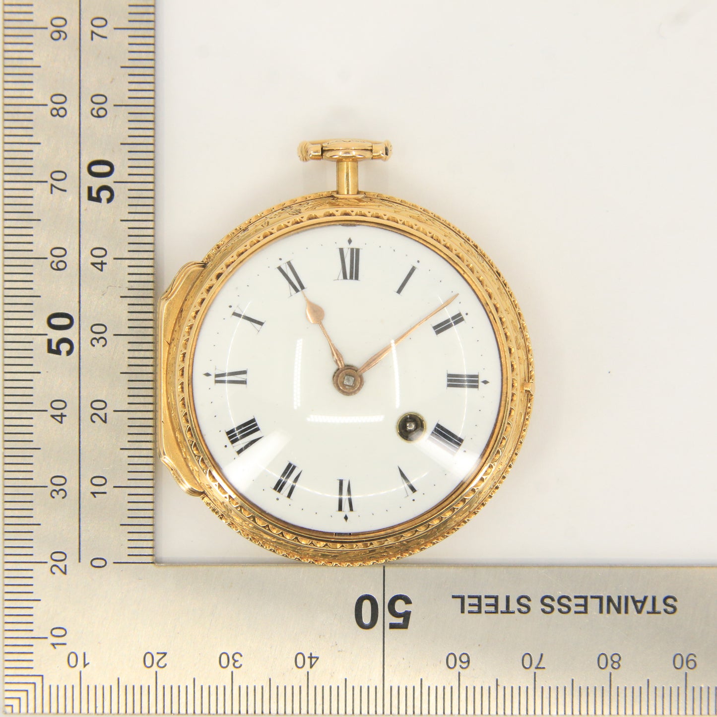 Antique 22ct Gold Verge Pocket Watch William Story London 1768 Skeletonized