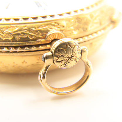 Antique 22ct Gold Verge Pocket Watch William Story London 1768 Skeletonized