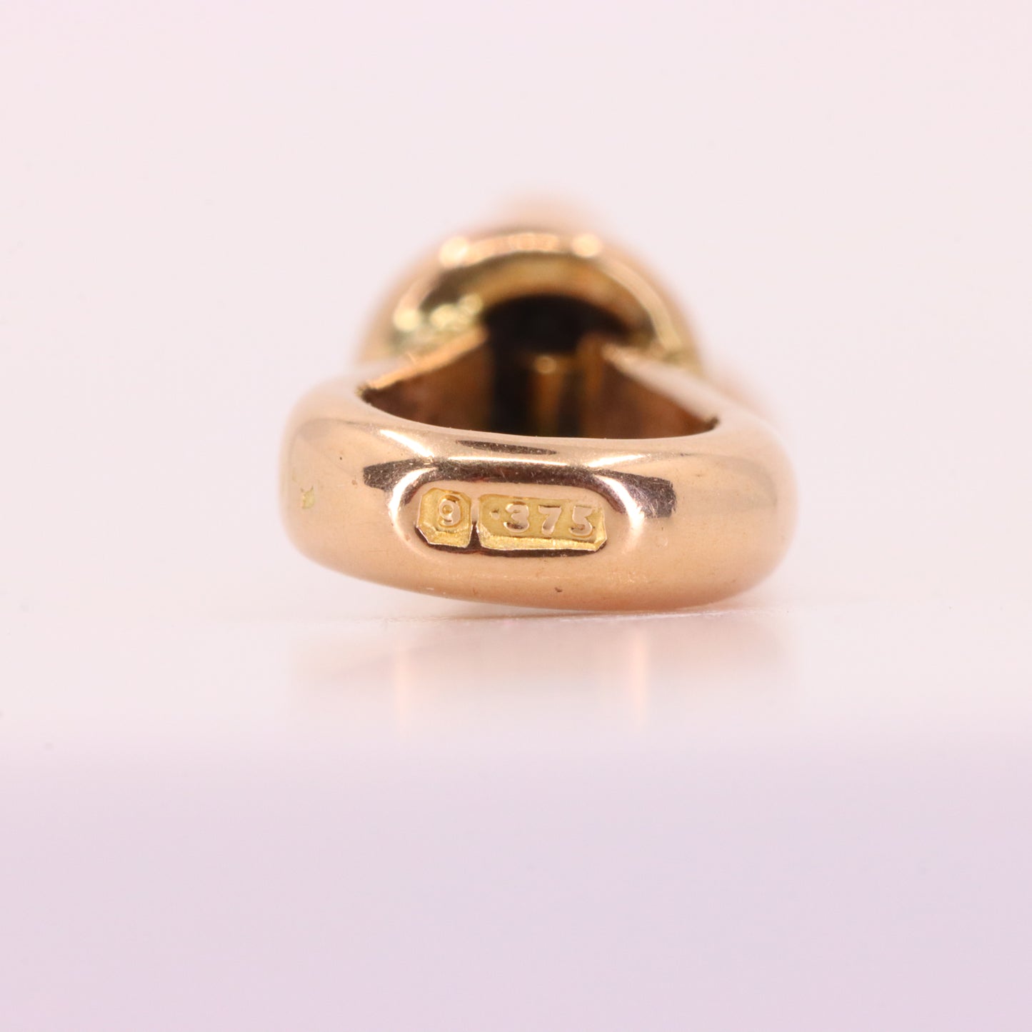 Antique 9ct Hallmarked Rose Gold Albert Dog Clip Clasp Charm Pendant Holder