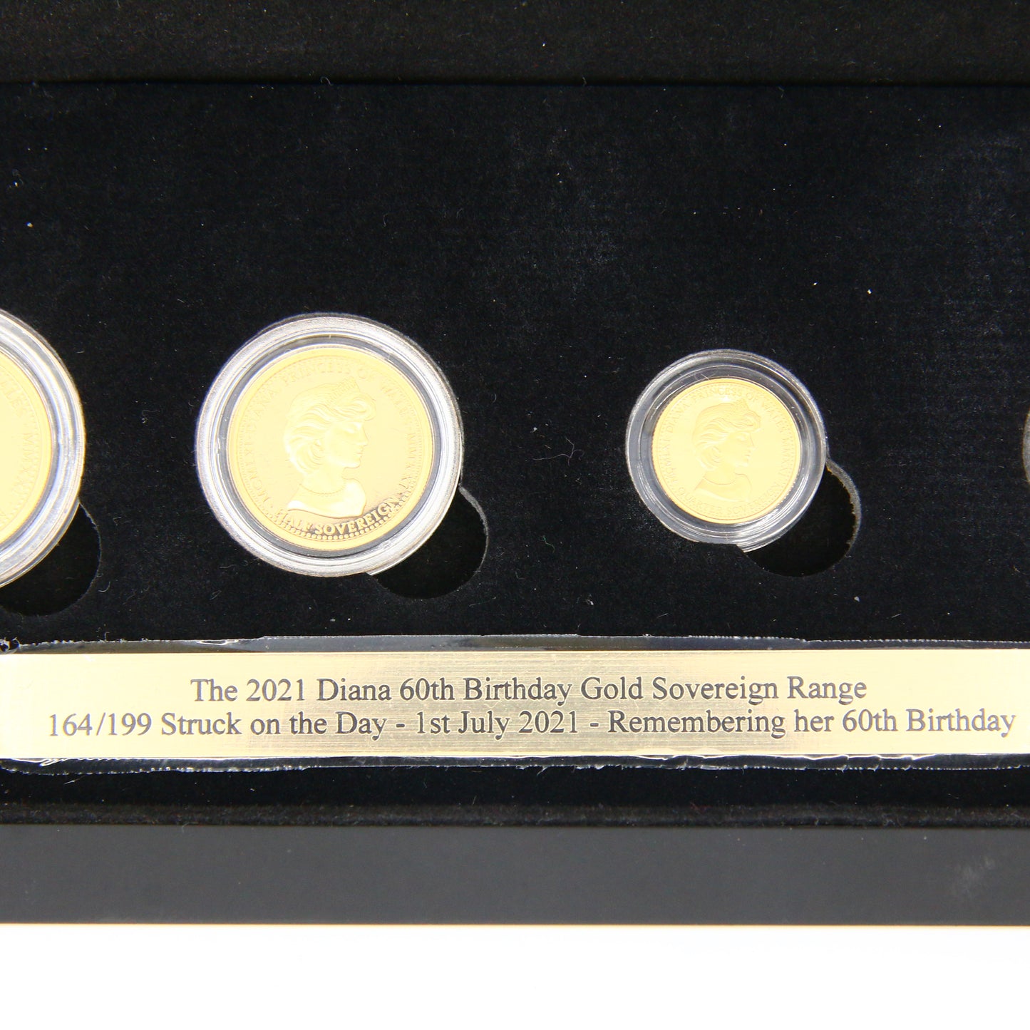 2021 Diana 60th Birthday Gold Sovereign DELUXE set Ltd Ed 164/199 Struck On Day