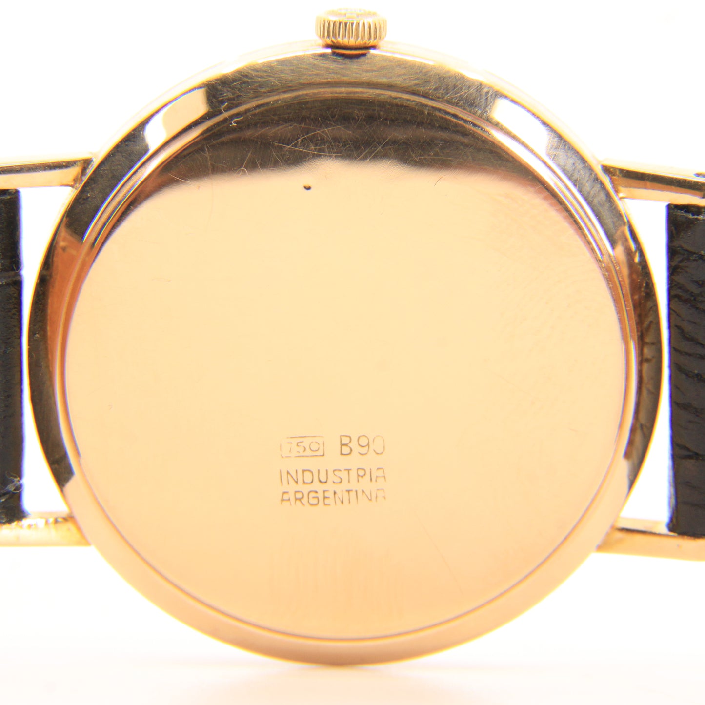 Vintage 18ct Gold Longines Cal 490 Wristwatch With Small Seconds