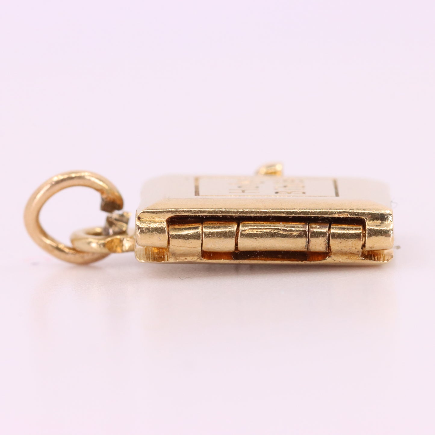Vintage 9ct Hallmarked Gold Opening Holy Bible Charm Religious Pendant Gift