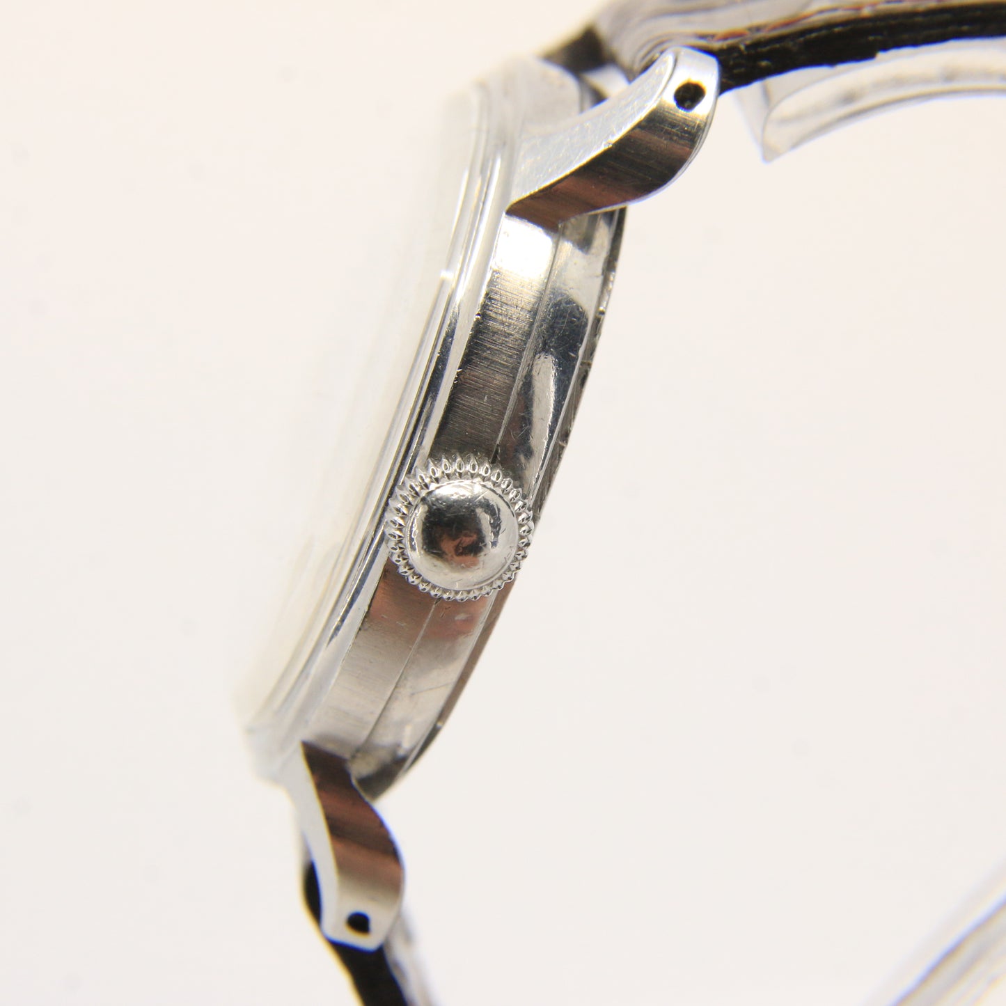 Vintage Alpina Cal 598 Stainless Steel Wristwatch With Small Seconds circa 1950s