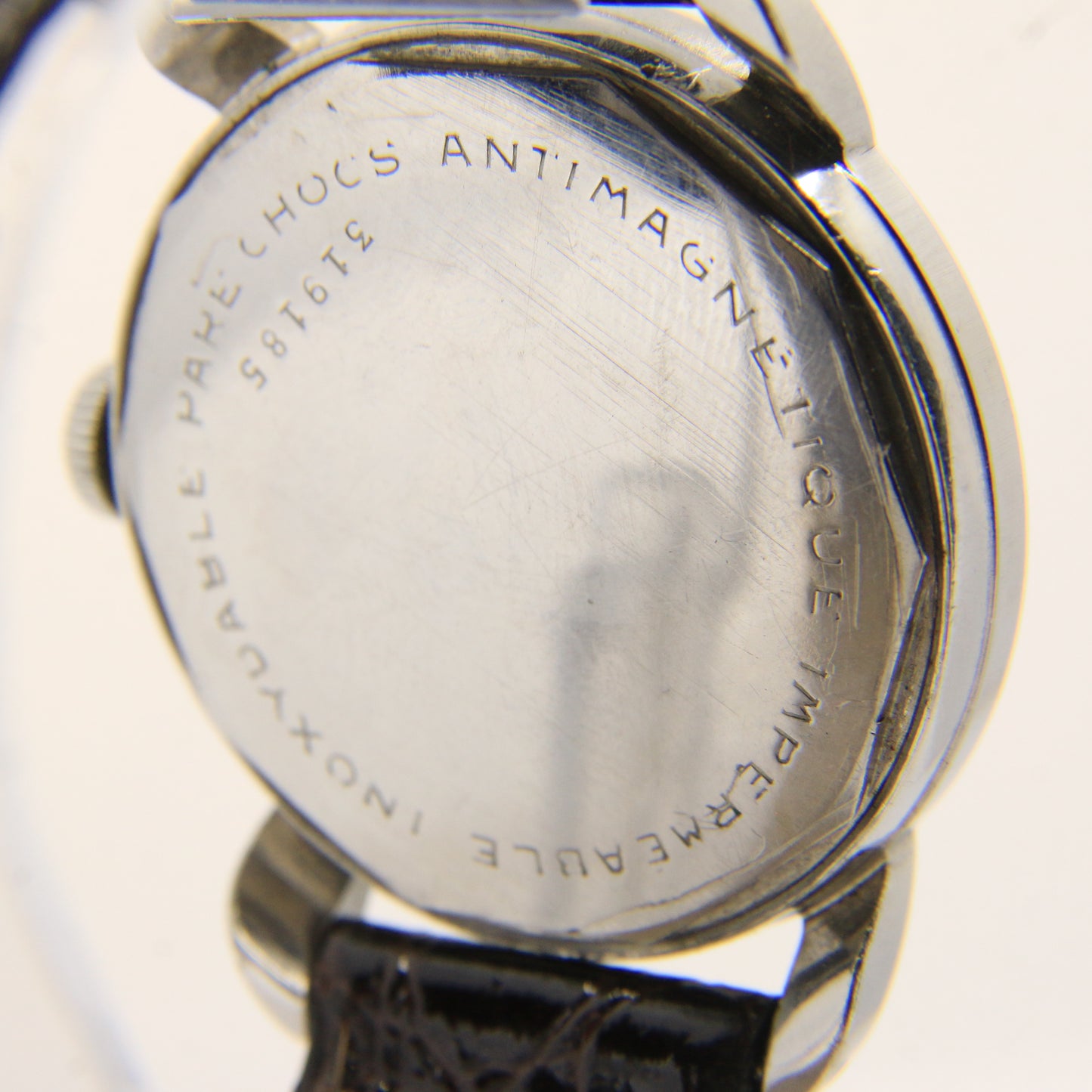 Vintage Alpina Cal 598 Stainless Steel Wristwatch With Small Seconds circa 1950s