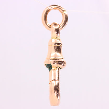 Antique 9ct Hallmarked Rose Gold Albert Dog Clip Clasp Charm Pendant Holder